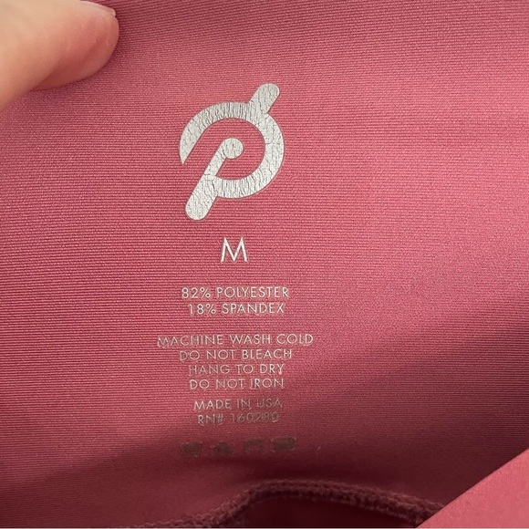 2 Pairs! Peloton Cadence & Show Up Leggings, Size Medium Pink Burgundy 21 - Picture 8 of 9